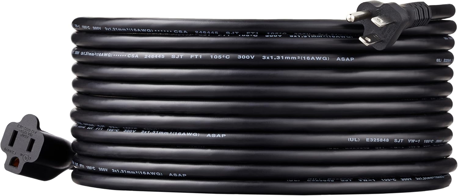 Amazon Basics 電源延長線 25 英尺